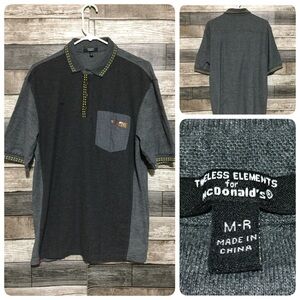 Timeless Elements McDonalds Polo Shirt Men’s M-R Gray Short Sleeve Uniform